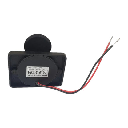 Dual USB Black Flush Mount 3.1A with Swivel Cover