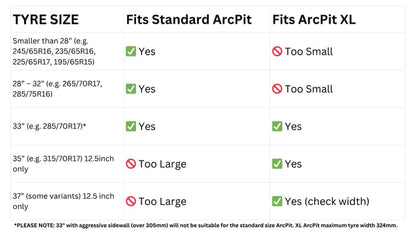 ArcPit XL 2-in-1 portable fire pit and outdoor BBQ - Large Size