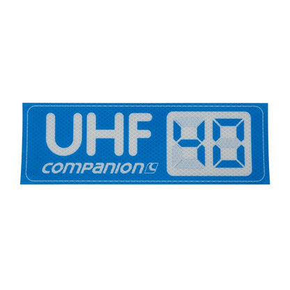 Companion Caravan Sticker UHF Channel