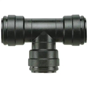800-02008 John Guest Plastic 12mm Tee Connector for Push on fitting to 12mm Pipe