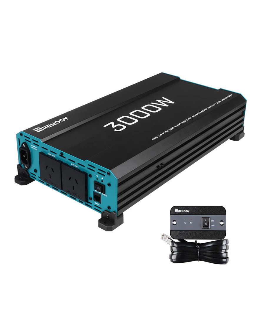RENOGY CORE 500-11084 PUH 3000W Pure Sine Wave Inverter R-INVT-PUH1-301235-G5-AU