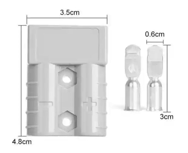 10 x 50amp Anderson Type Plug Standard Grey 50-amp - Everything Caravans