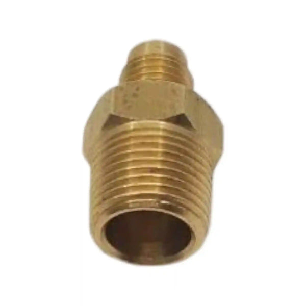 Brass Gas fitting 1-4 Flare to 3-8 Male Threaded Union 01-.708 - Everything Caravans