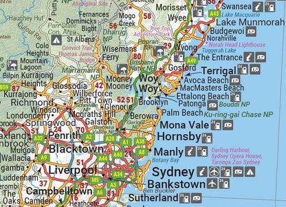 Hema New South Wales State Map