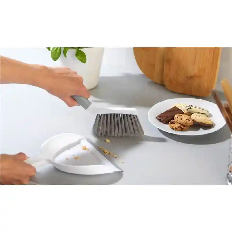 Caravan Mini Dustpan And Brush - Antibacterial Brush