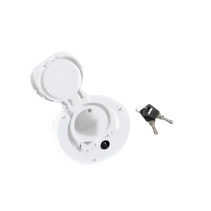 Camec Lockable Water Filler - White Left Hand Hinge