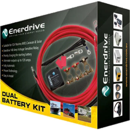 Enerdrive Dual Battery Kit 12v Full Install Kit