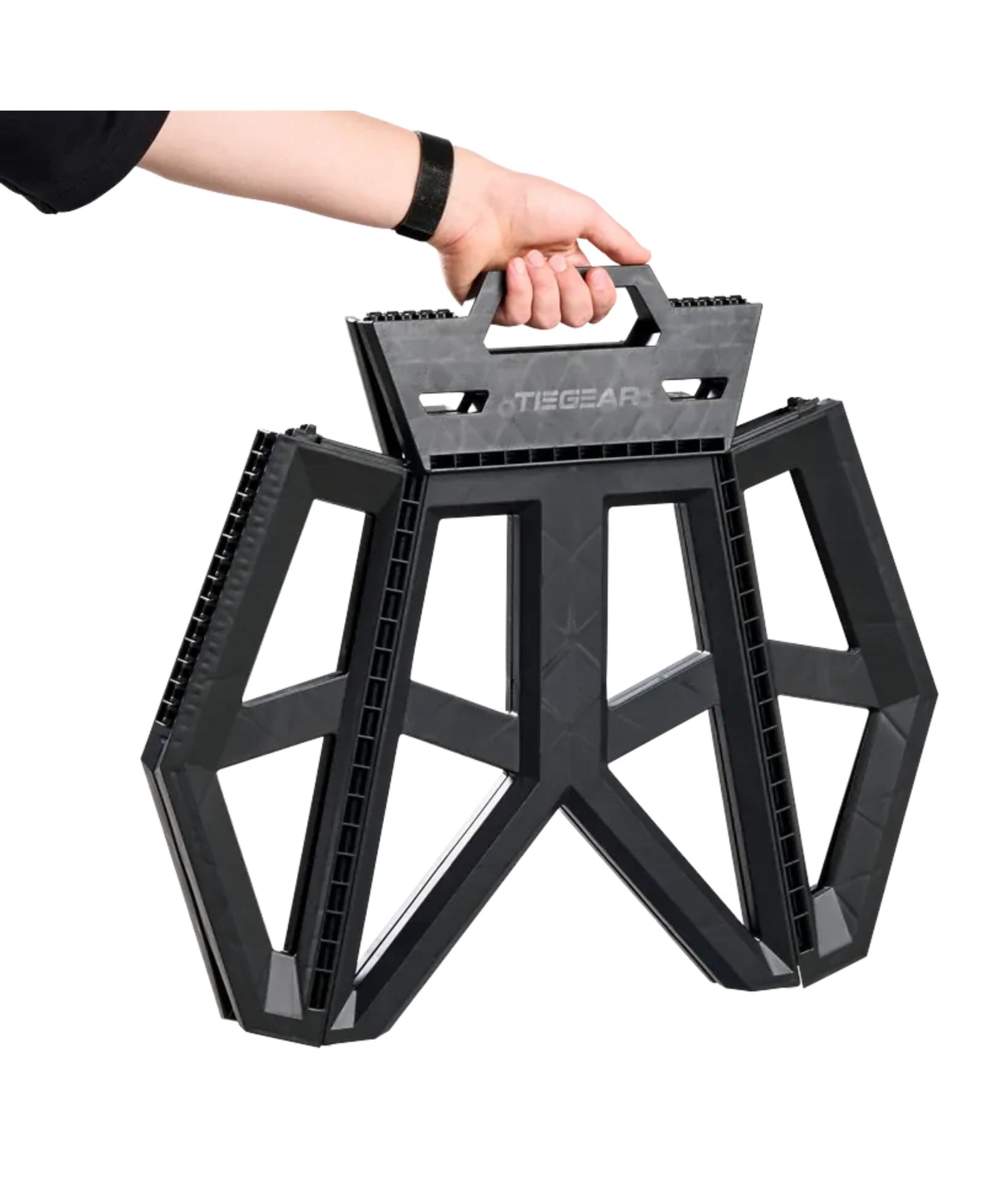 Tiegear High Midnight Black Boost Collapsible Step Versatile Outdoor Accessory