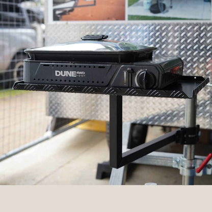 BBQArm Mate Arm Kit with Alloy Arm and Regular Aluminum Tray Black