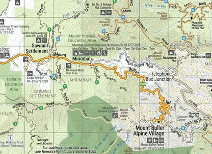 Hema The Victorian High Country - North Western Map