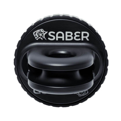 Saber Aluminium Spliced Winch Thimble Pro Black Cerakote SBR-SWTPROCBLK