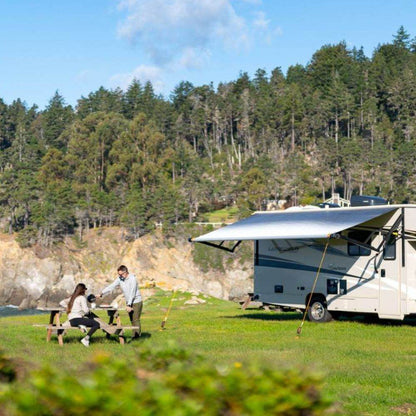 Tiegear Awning 2 Pack Secure with Guy Ropes Soft Springs and Gear Bag for Caravan