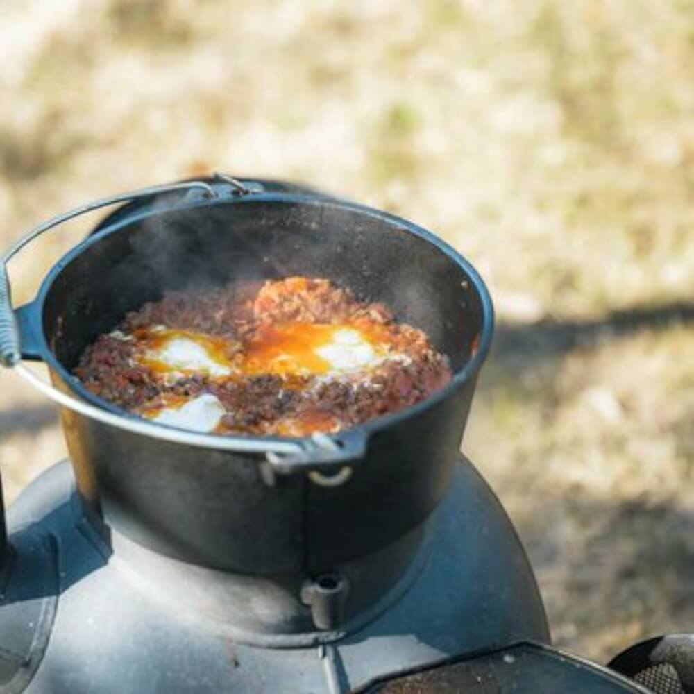 P92M-09 Campfire Dutch Camp Oven Pre Seasoned 4.5 Quart 4