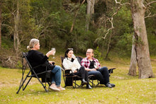 OZtrail Fireside Double Chair Black