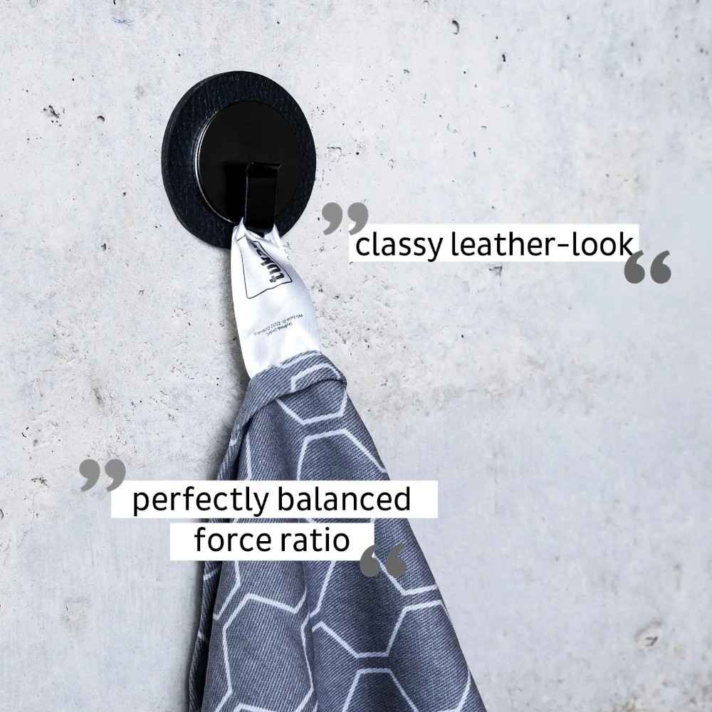 Magnetic Hook CLEVER BLACK incl. Pad BLACK By Silwy