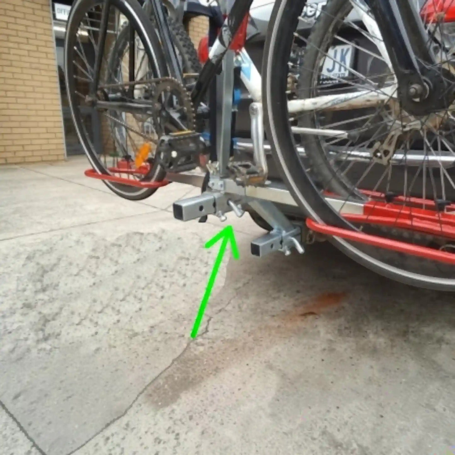 Gripsport 1 or 2 Bike Tilting Tow Bar Adapter for Caravan Rack to 50mm Hitch