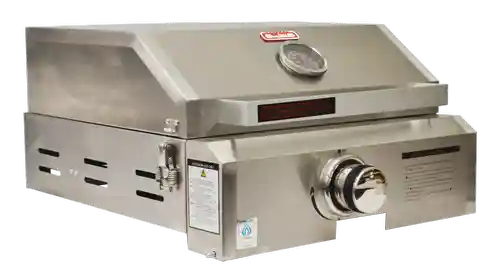 Smiths BBQ 304 Stainless Steel with Flame Failure - Black