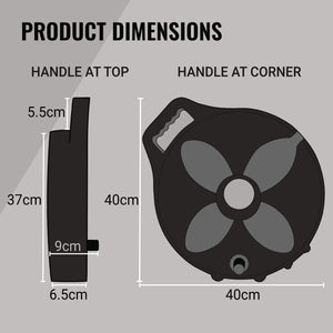 Flat Out Sullage Hose 25mm x 9 m on Narrow Multi-Reel Matte Black