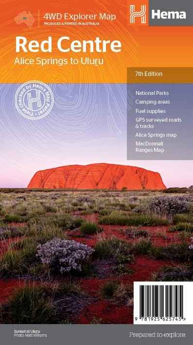 Hema The Red Centre Map