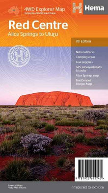 Hema The Red Centre Map