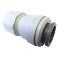 JG Female Plastic Connector for 12mm x 3/8 FBSP Shallow Thread - Everything Caravans