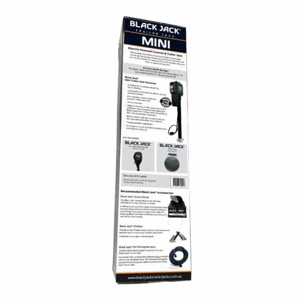 Black Jack Trailer Jack – Mini - fits standard jockey wheel clamp - Everything Caravans