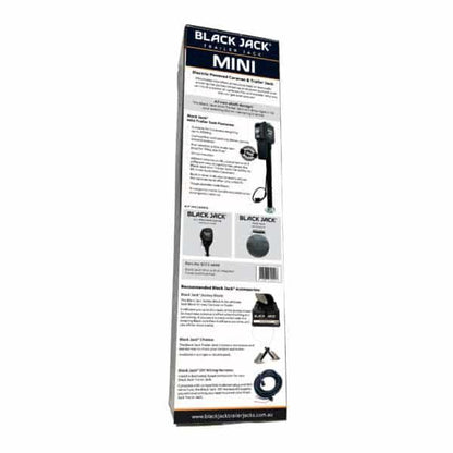Black Jack Trailer Jack – Mini - fits standard jockey wheel clamp - Everything Caravans
