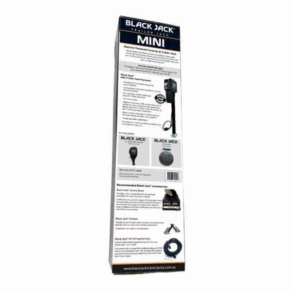 Black Jack Trailer Jack – Mini - fits standard jockey wheel clamp - Everything Caravans