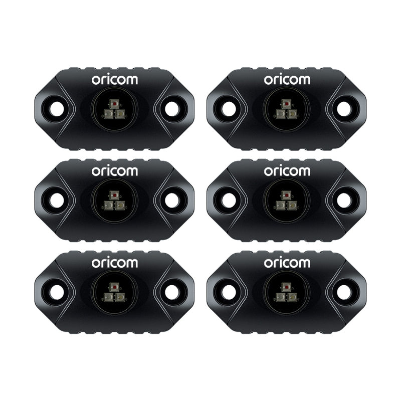 Oricom App Controlled LED Rock Light 6 Pack RGB