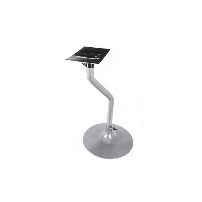 Wineglass Table Leg - Bent - removable table leg assembly in Grey