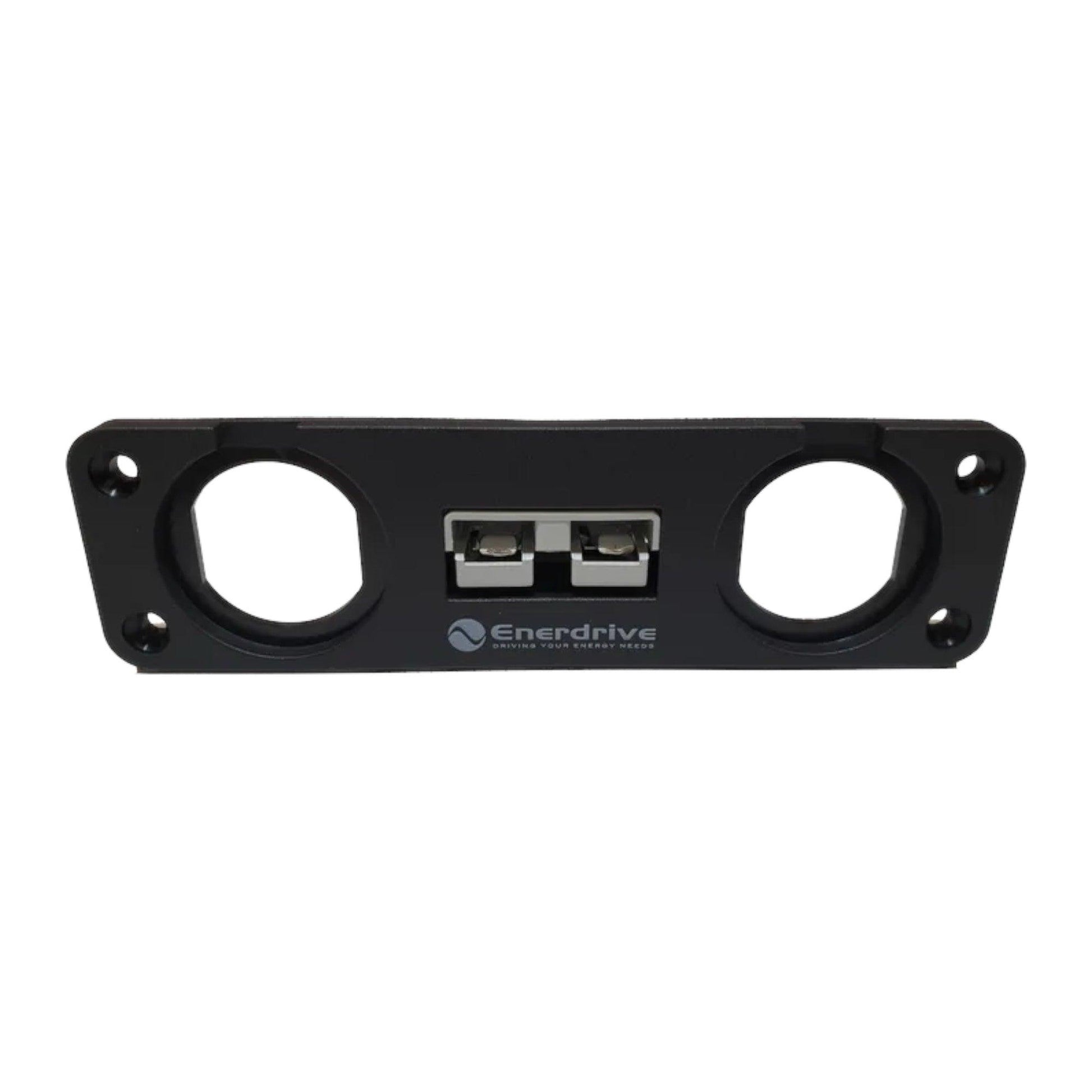 Enerdrive 50A Anderson Panel Mount Plug Holder and 2 Socket Hole - Everything Caravans