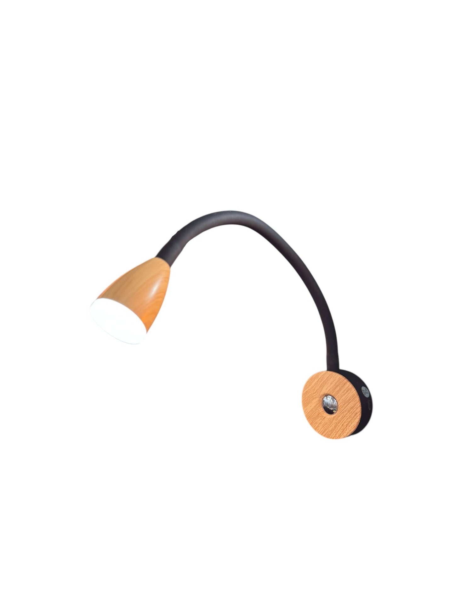 Supex Faux Timber LED Reading Light with USB-C