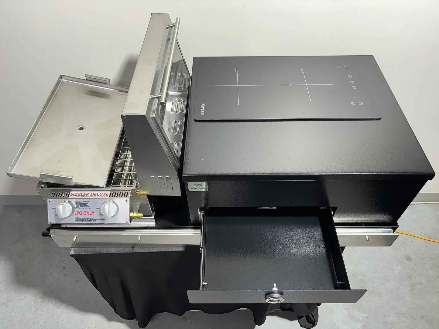 Slide Out Induction Cooktop 600mm Kit to fit onto Draw Slide