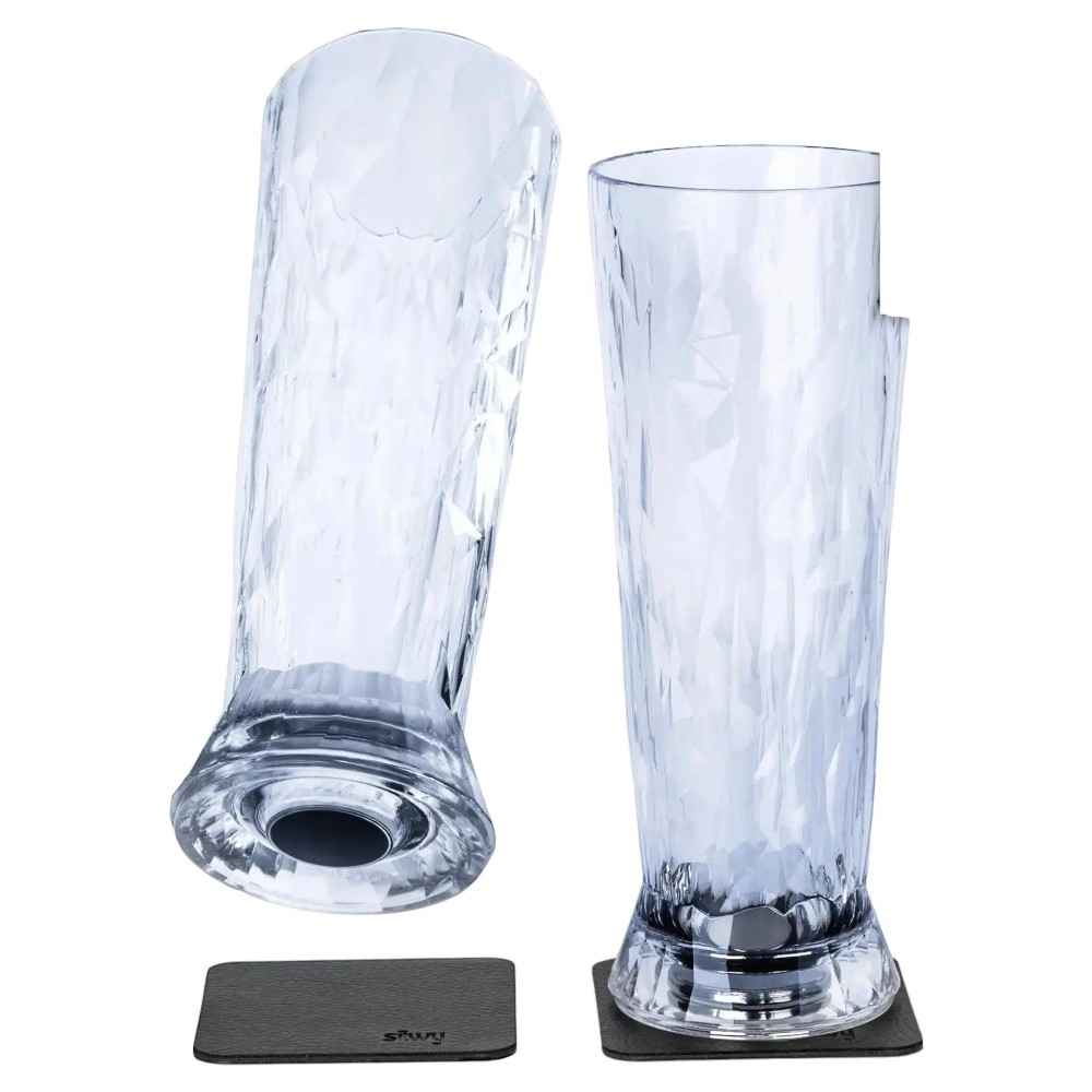 2 x Magnetic Plastic Glass Beer By Silwy