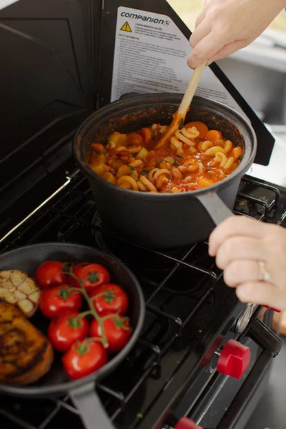 Campfire 2.3QT Cast Iron Saucepan with Skillet Lid