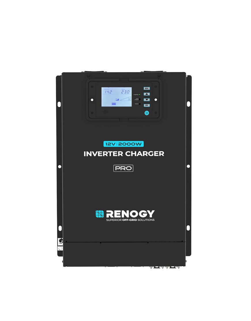 RENOGY 500-11086 PRO | 12V 2KW HF Inverter Charger RIV1220PCH-24S-G1-AU