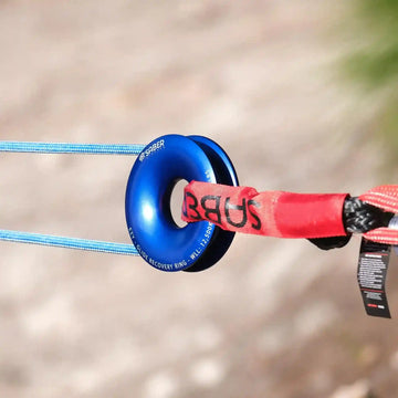 Saber Ezy-Glide 12,500 WLL Recovery Ring and Bag - Blue