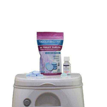 Odour B Gone Toilet Tablets 25 Tablets Plus 10 Mini Tabs - Everything Caravans