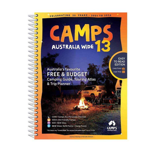 9780994532794 Hema Camps 13 Easy to Read Campsite Photos and Larger Map (B4 Size)