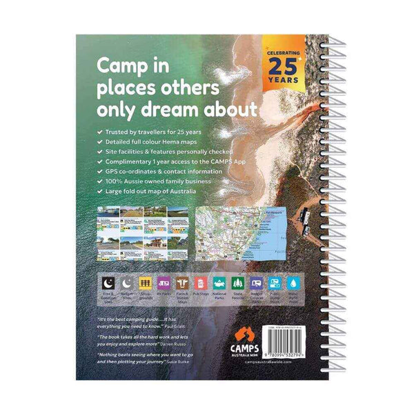 9780994532794 Hema Camps 13 Easy to Read Campsite Photos and Larger Map (B4 Size) 1