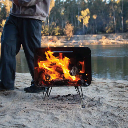 Bush Telly Camping Fire Pit and Cooktop Combo