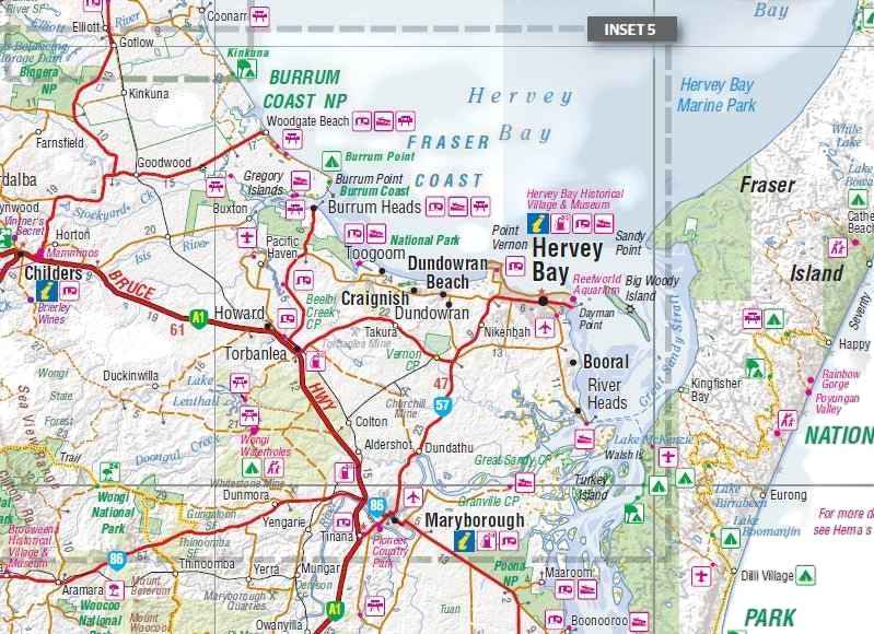Hema Central Queensland Map