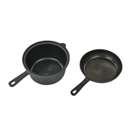 Campfire 2.3QT Cast Iron Saucepan with Skillet Lid