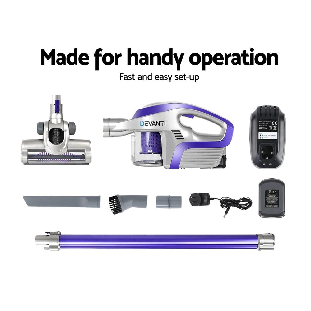 Devanti Cordless Stick Vacuum Cleaner Free Shipping