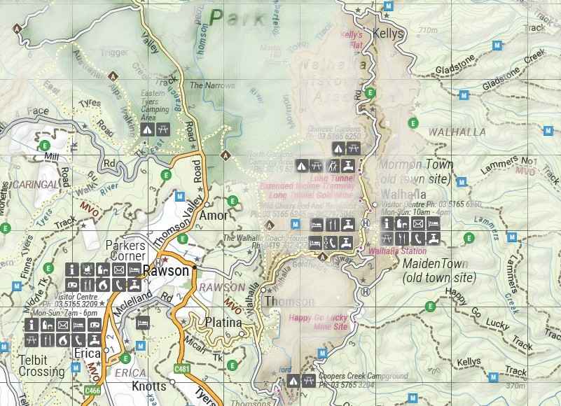 Hema The Victorian High Country - South Western Map