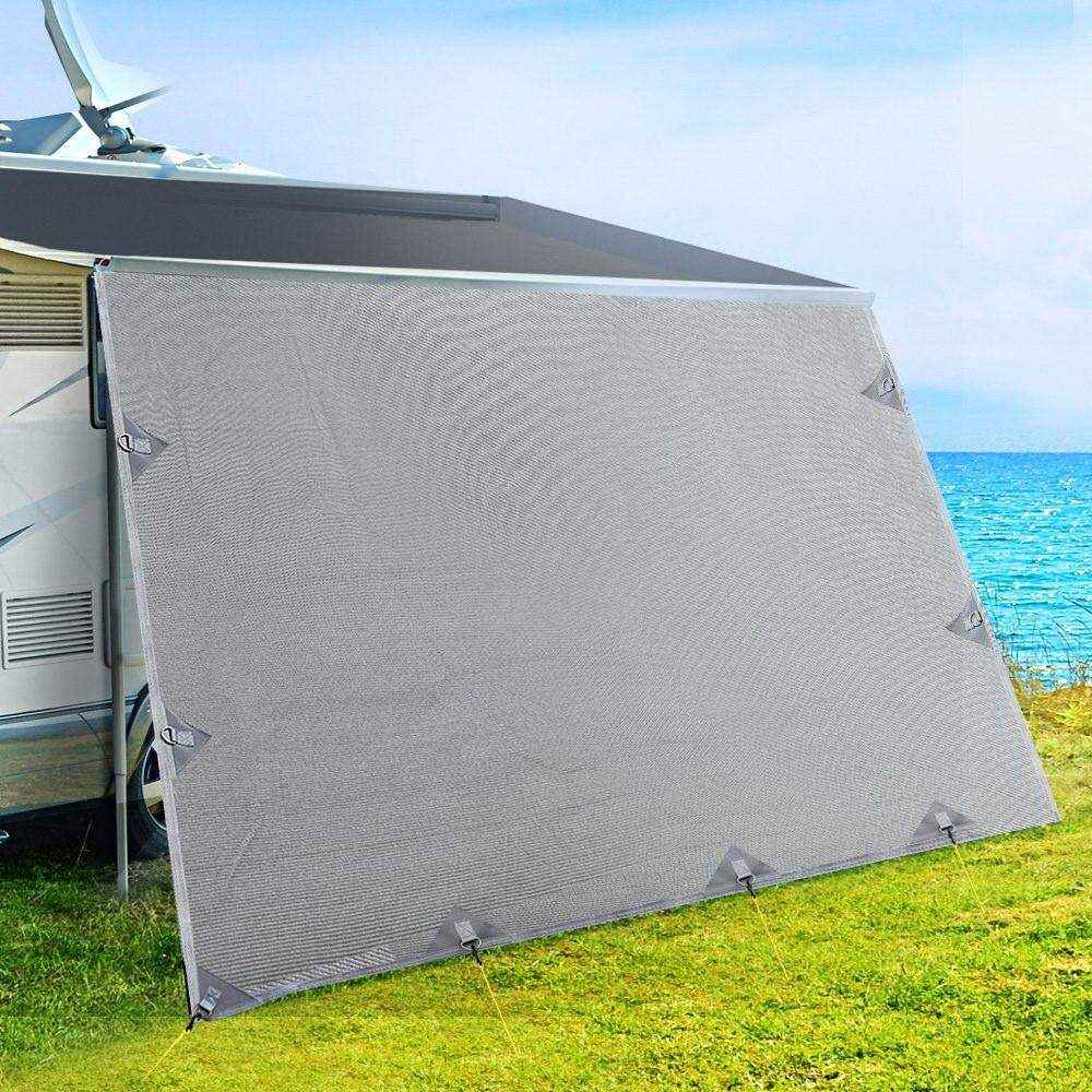 4.3Mx1.95M Caravan Privacy Screens Roll Out Awning End Wall