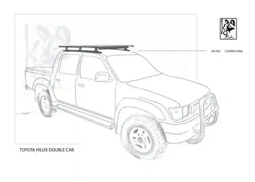 K9 Roof Racks compatible with Hilux IFS pre 2005 Double Cab 1250WX1400L - Summer Sale
