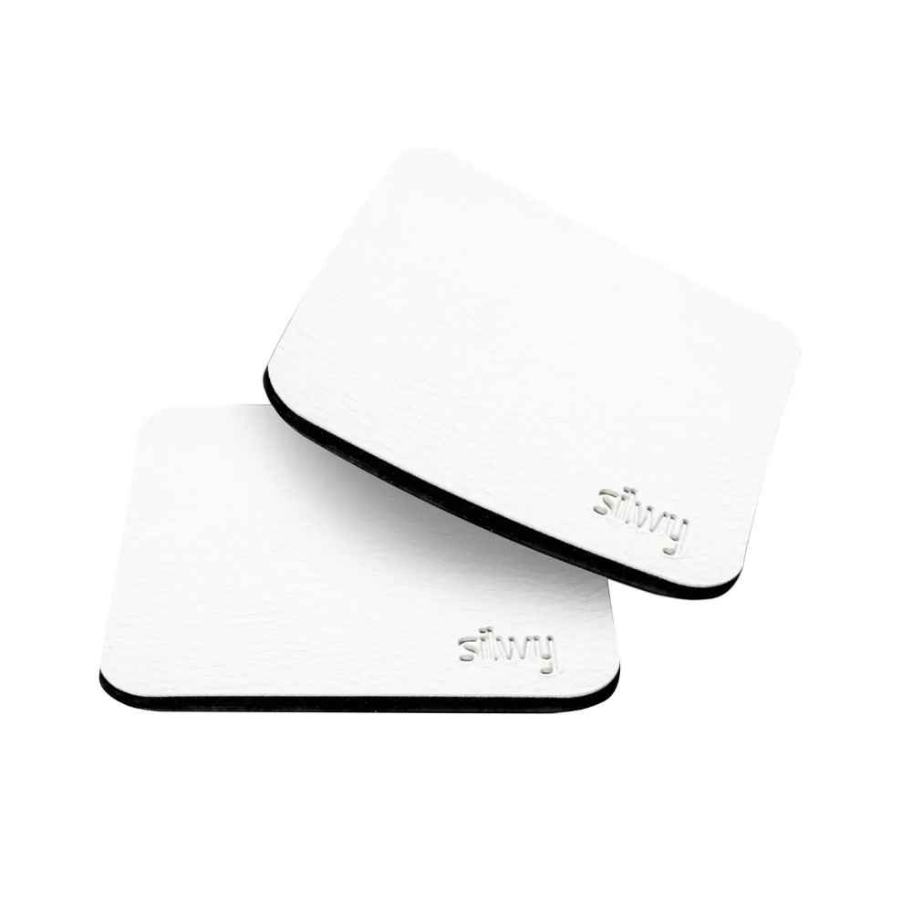 Metal-Nano-Gel-Pads (square) WHITE By Silwy