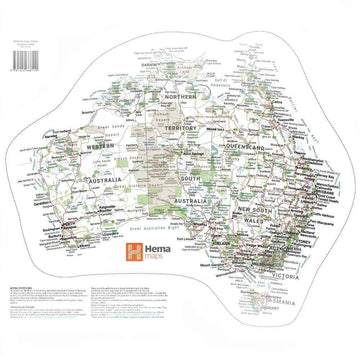 Hema Map of Australia Sticker Medium