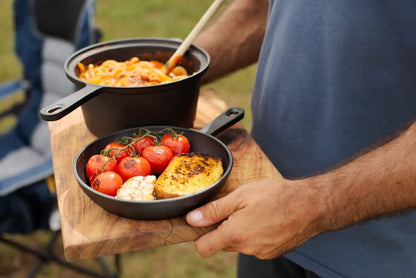 Campfire 2.3QT Cast Iron Saucepan with Skillet Lid
